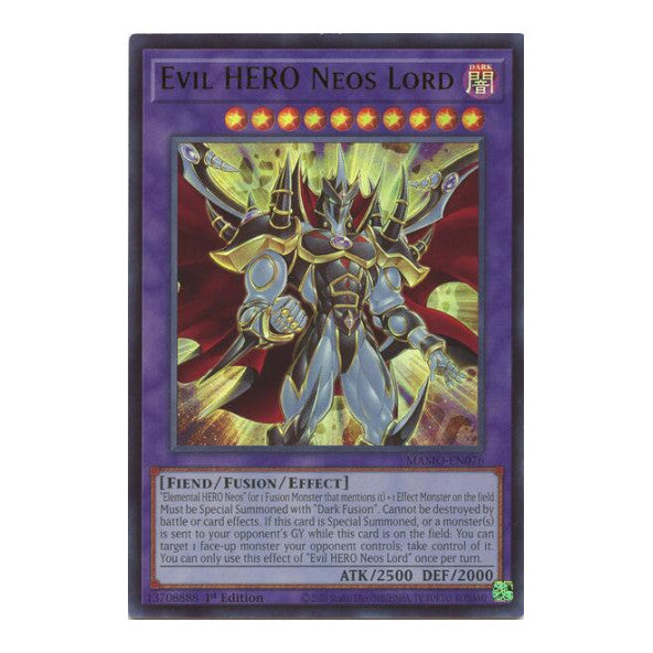 Evil HERO Neos Lord Magnificent Monsters (MAMO) - (#MAMO-EN076, Ultra Rare) (1st Edition, Near Mint)