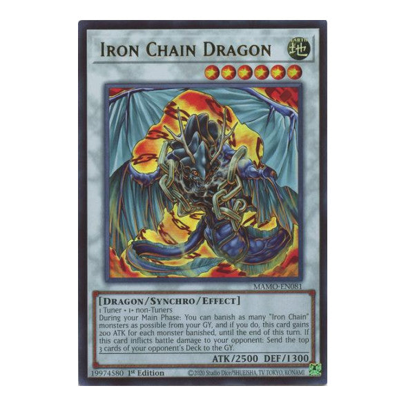 Iron Chain Dragon Magnificent Monsters (MAMO) - (#MAMO-EN081, Ultra Rare) (1st Edition, Near Mint)