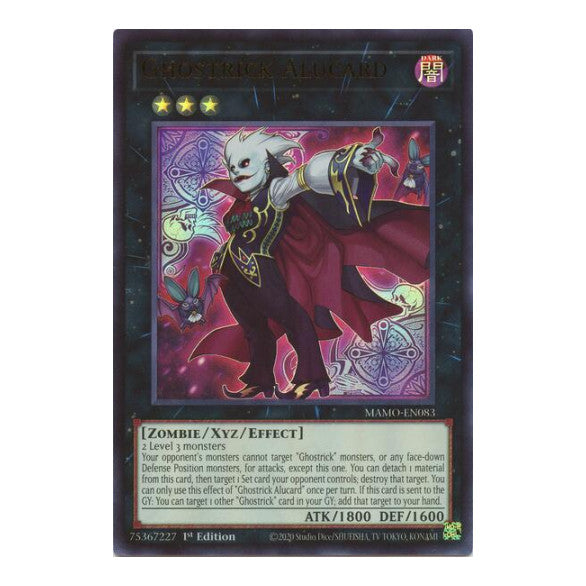 Ghostrick Alucard Magnificent Monsters (MAMO) - (#MAMO-EN083, Ultra Rare) (1st Edition, Near Mint)
