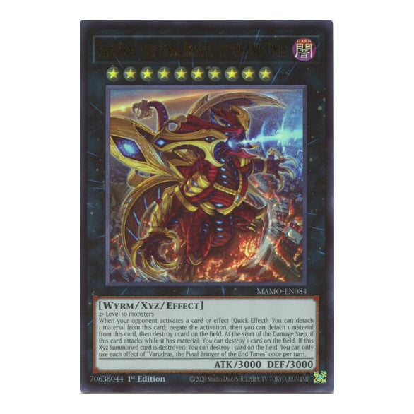 Varudras the Final Bringer of the End Times Magnificent Monsters (MAMO) - (#MAMO-EN084, Ultra Rare) (1st Edition, Near Mint)