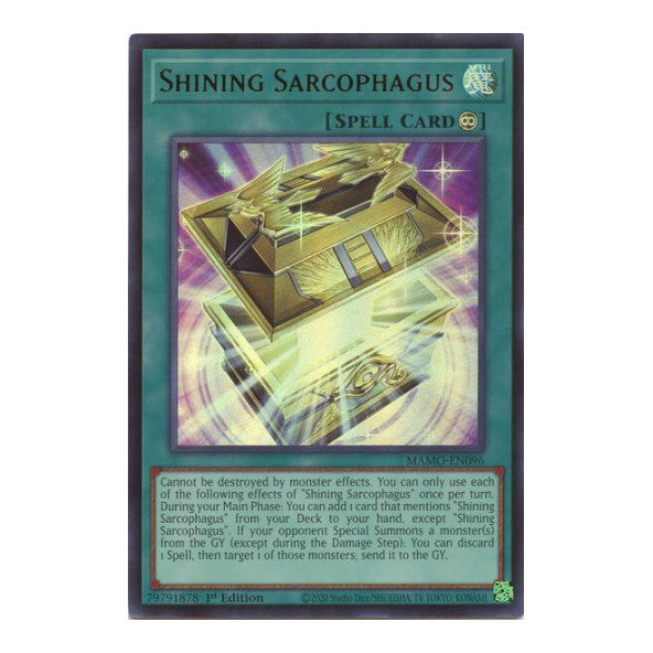 Shining Sarcophagus Magnificent Monsters (MAMO) - (#MAMO-EN096, Ultra Rare) (1st Edition, Near Mint)