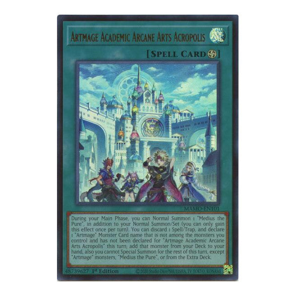 Artmage Academic Arcane Arts Acropolis Magnificent Monsters (MAMO) - (#MAMO-EN101, Ultra Rare) (1st Edition, Near Mint)
