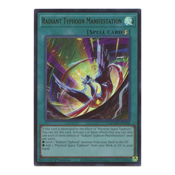 Radiant Typhoon Manifestation Magnificent Monsters (MAMO) - (#MAMO-EN102, Ultra Rare) (1st Edition, Near Mint)