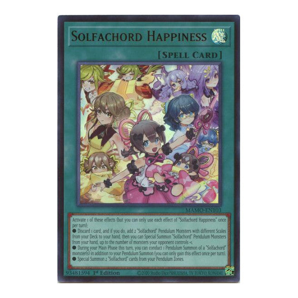 Solfachord Happiness Magnificent Monsters (MAMO) - (#MAMO-EN103, Ultra Rare) (1st Edition, Near Mint)