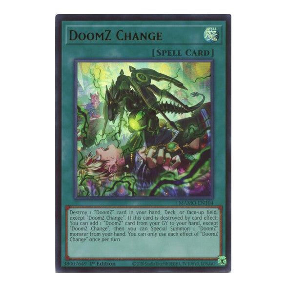 DoomZ Change Magnificent Monsters (MAMO) - (#MAMO-EN104, Ultra Rare) (1st Edition, Near Mint)