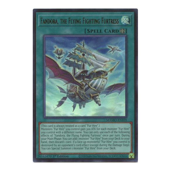 Fandora the Flying Fighting Furtress Magnificent Monsters (MAMO) - (#MAMO-EN105, Ultra Rare) (1st Edition, Near Mint)