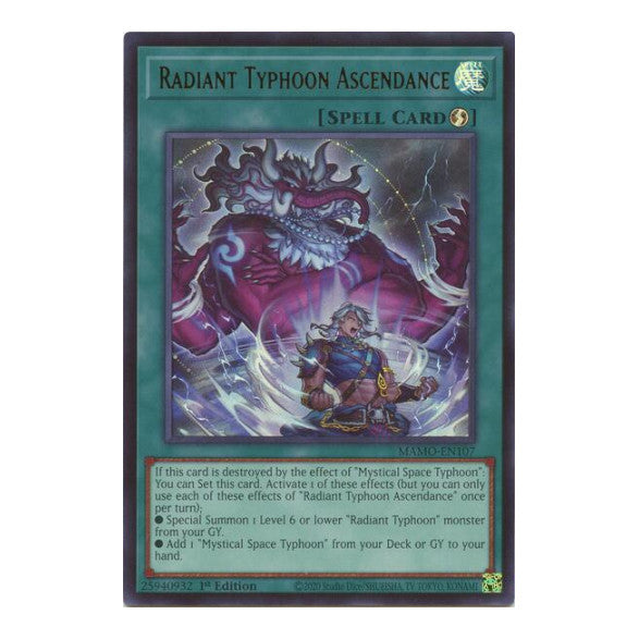 Radiant Typhoon Ascendance Magnificent Monsters (MAMO) - (#MAMO-EN107, Ultra Rare) (1st Edition, Near Mint)