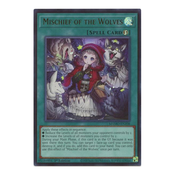 Mischief of the Wolves Magnificent Monsters (MAMO) - (#MAMO-EN108, Ultra Rare) (1st Edition, Near Mint)