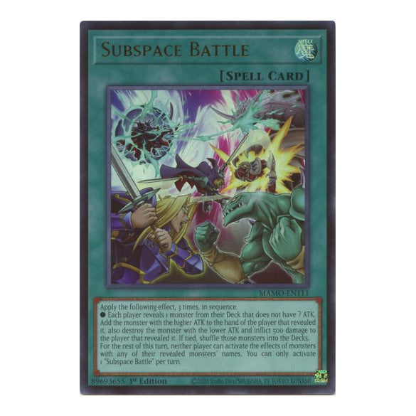 Subspace Battle Magnificent Monsters (MAMO) - (#MAMO-EN111, Ultra Rare) (1st Edition, Near Mint)