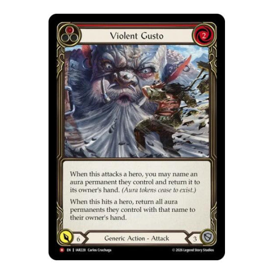 Violent Gusto Usurp the Shadow Throne (IAR) - (Rainbow Foil, Near Mint)