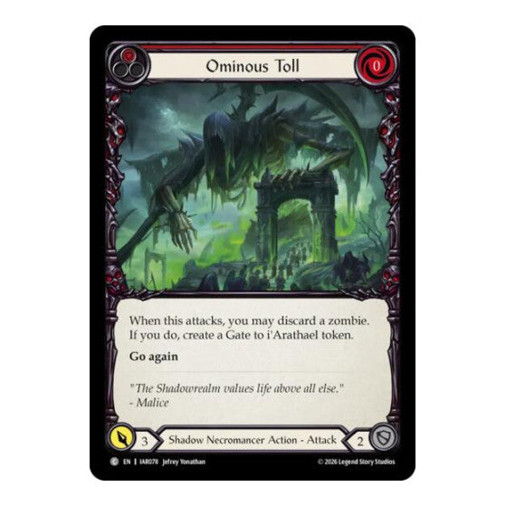 Ominous Toll (Red) Usurp the Shadow Throne (IAR)