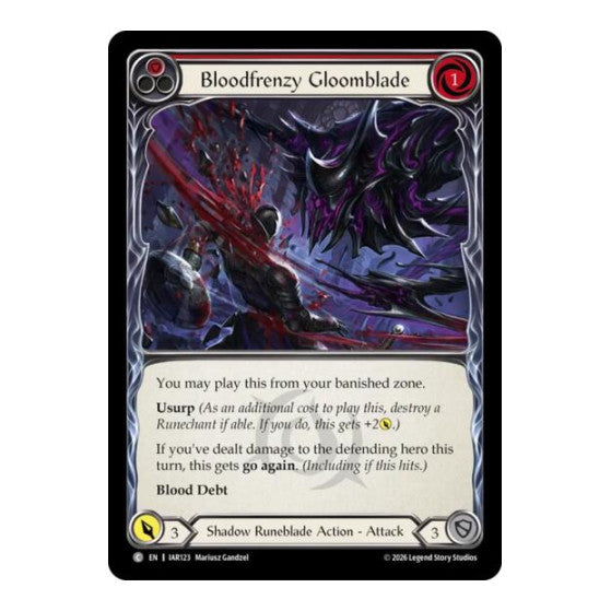 Bloodfrenzy Gloomblade (Red) Usurp the Shadow Throne (IAR)