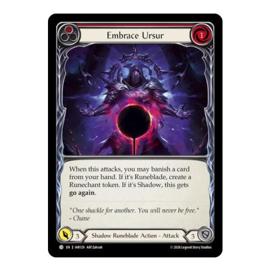 Embrace Ursur (Red) Usurp the Shadow Throne (IAR)