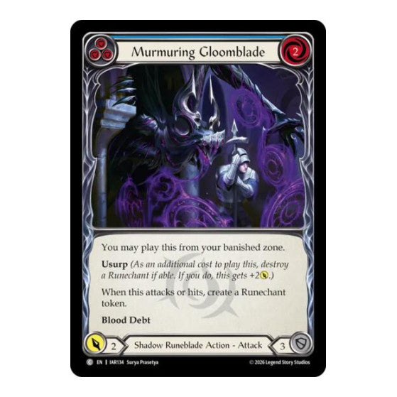 Murmuring Gloomblade (Blue) Usurp the Shadow Throne (IAR)