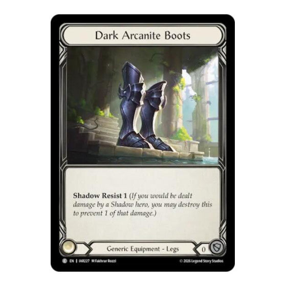 Dark Arcanite Boots Usurp the Shadow Throne (IAR) - (, Near Mint)
