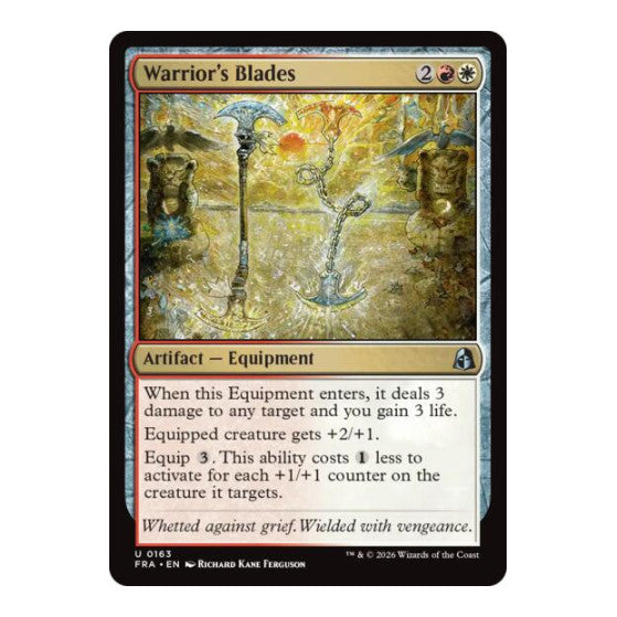 Warrior's Blades Reality Fracture (FRA) - (Foil, Near Mint)