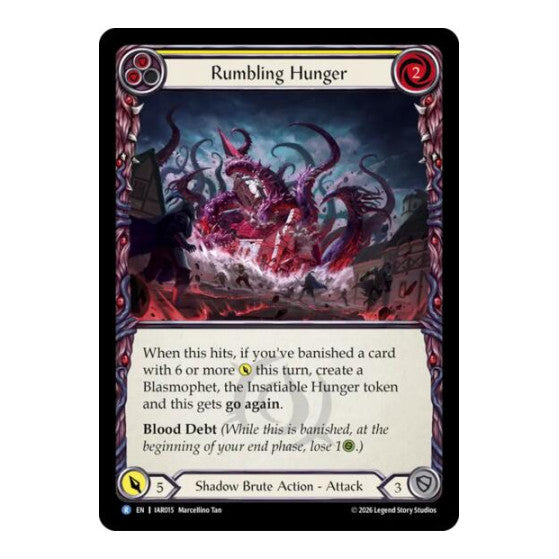 Rumbling Hunger (Yellow) Usurp the Shadow Throne (IAR)