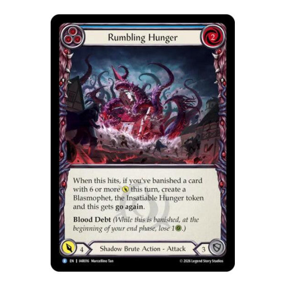 Rumbling Hunger (Blue) Usurp the Shadow Throne (IAR) - (, Near Mint)