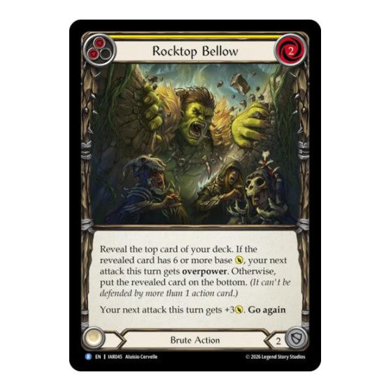 Rocktop Bellow (Yellow) Usurp the Shadow Throne (IAR) - (, Near Mint)