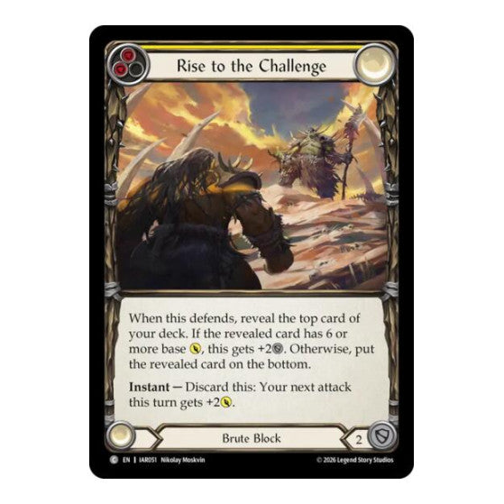Rise to the Challenge (Yellow) Usurp the Shadow Throne (IAR)