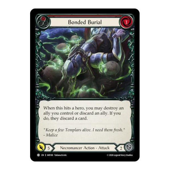Bonded Burial (Red) Usurp the Shadow Throne (IAR)