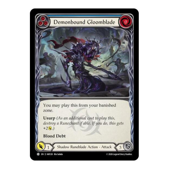 Demonbound Gloomblade (Blue) Usurp the Shadow Throne (IAR)