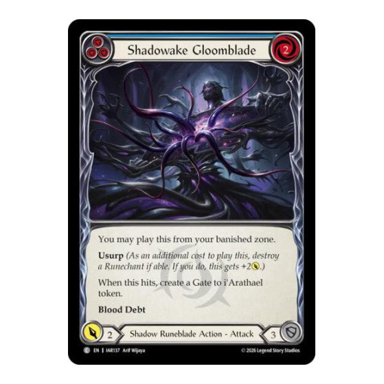 Shadowake Gloomblade (Blue) Usurp the Shadow Throne (IAR)