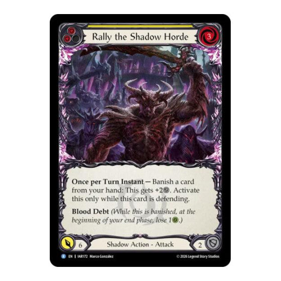 Rally the Shadow Horde (Yellow) Usurp the Shadow Throne (IAR) - (, Near Mint)
