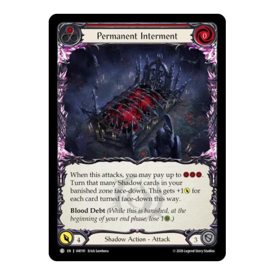 Permanent Interment (Red) Usurp the Shadow Throne (IAR)