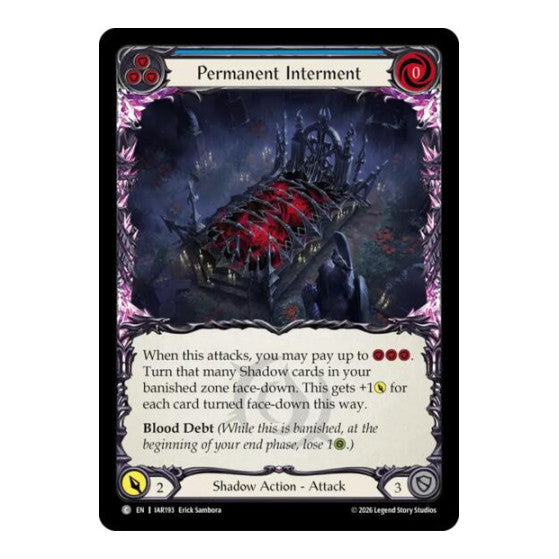Permanent Interment (Blue) Usurp the Shadow Throne (IAR)
