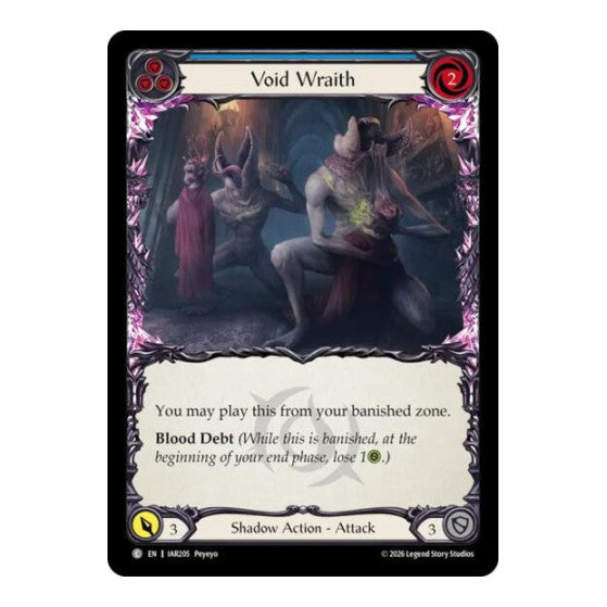 Void Wraith (Blue) Usurp the Shadow Throne (IAR) - (, Near Mint)