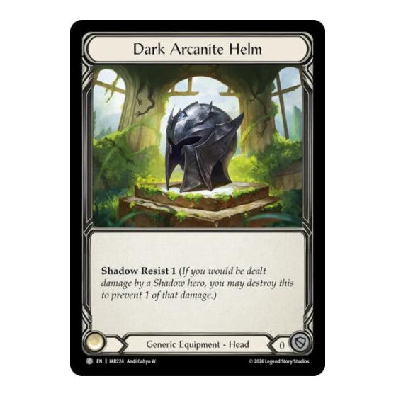 Dark Arcanite Helm Usurp the Shadow Throne (IAR) - (, Near Mint)