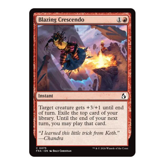 Blazing Crescendo Reality Fracture (FRA)