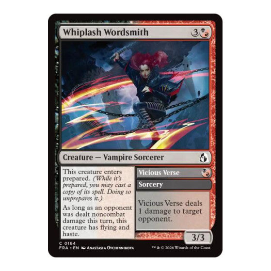Whiplash Wordsmith Reality Fracture (FRA) - (Foil, Near Mint)