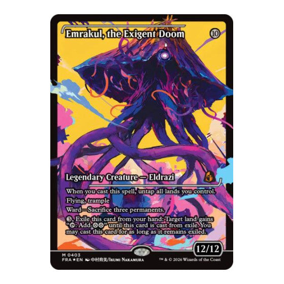 Emrakul, the Exigent Doom (Showcase) Reality Fracture (FRA) - (Foil, Near Mint)