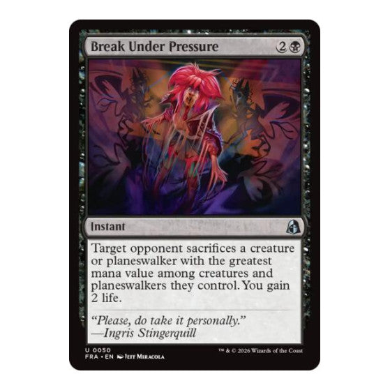 Break Under Pressure Reality Fracture (FRA) - (Foil, Near Mint)