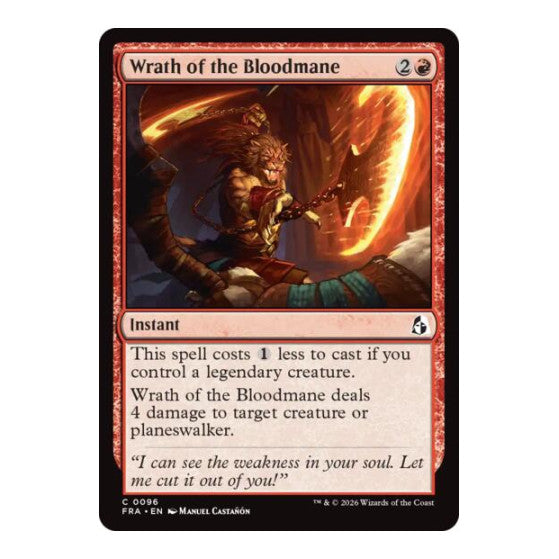Wrath of the Bloodmane Reality Fracture (FRA)
