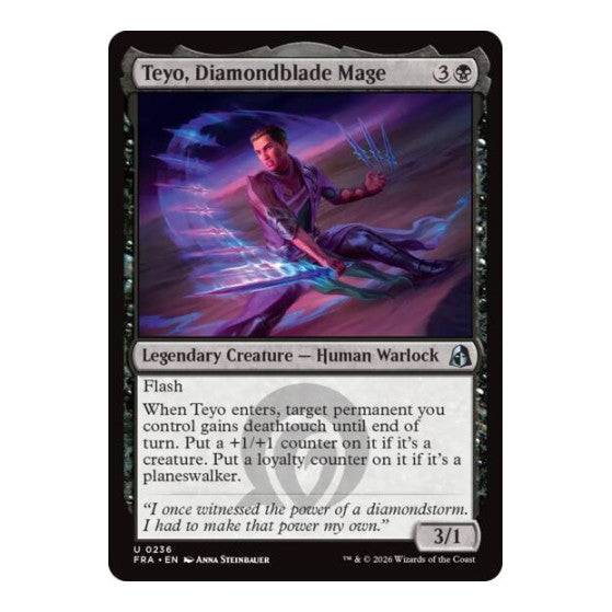 Teyo, Diamondblade Mage Reality Fracture (FRA) - (Foil, Near Mint)