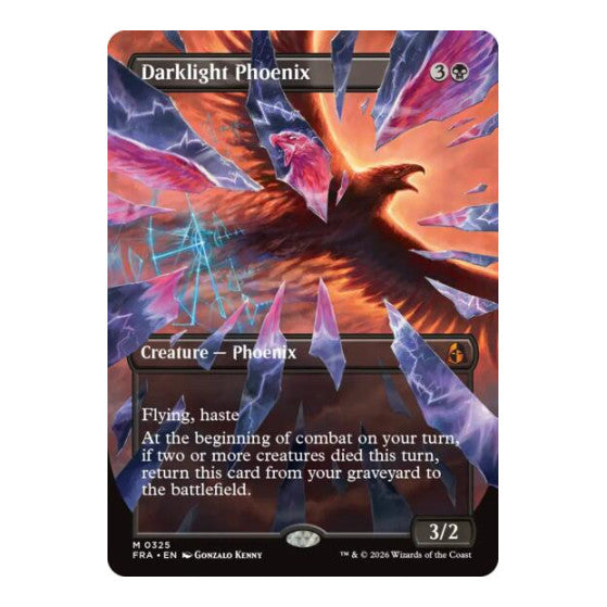 Darklight Phoenix (Borderless) (0325) Reality Fracture (FRA) - (, Near Mint)