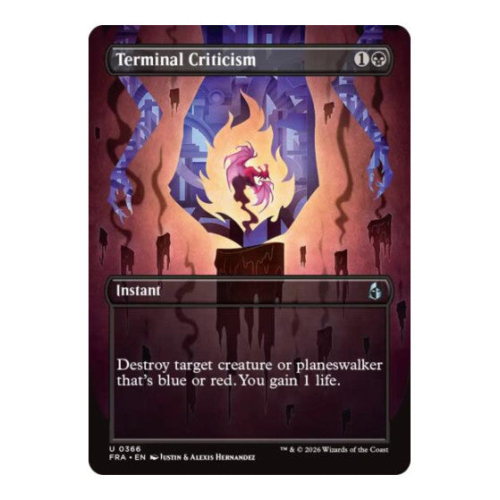 Terminal Criticism (Borderless) Reality Fracture (FRA) - (Foil, Near Mint)