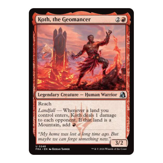 Koth, the Geomancer Reality Fracture (FRA) - (Foil, Near Mint)