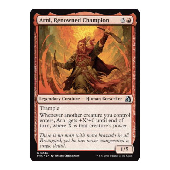 Arni, Renowned Champion Reality Fracture (FRA) - (Foil, Near Mint)
