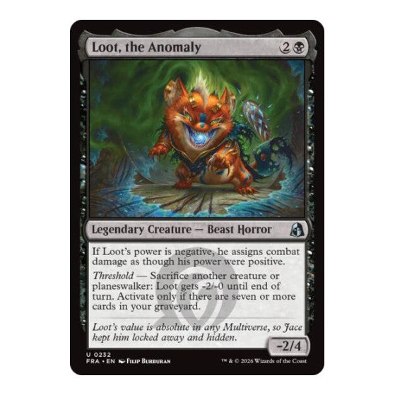 Loot, the Anomaly Reality Fracture (FRA)