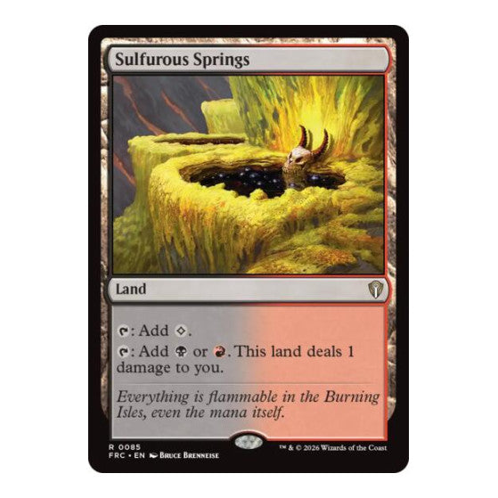 Sulfurous Springs Commander: Reality Fracture (FRC) - (, Near Mint)