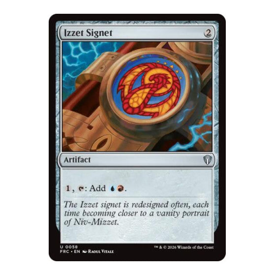 Izzet Signet Commander: Reality Fracture (FRC) - (, Near Mint)