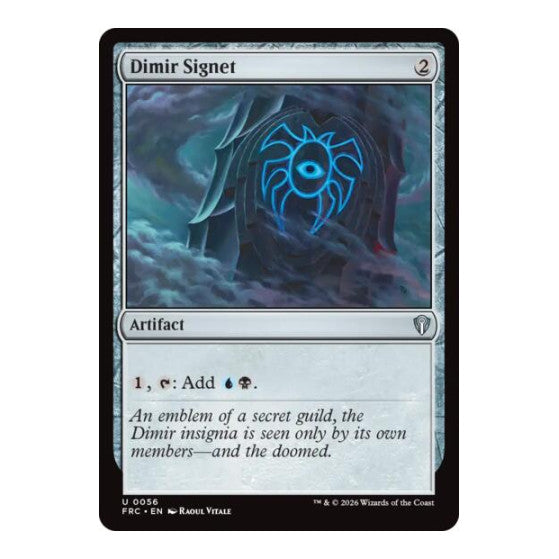 Dimir Signet Commander: Reality Fracture (FRC) - (, Near Mint)