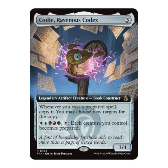 Codie, Ravenous Codex (Extended Art) Reality Fracture (FRA) - (, Near Mint)