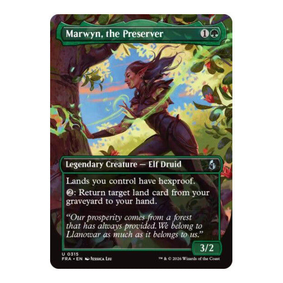 Marwyn, the Preserver (Borderless) Reality Fracture (FRA) - (Foil, Near Mint)