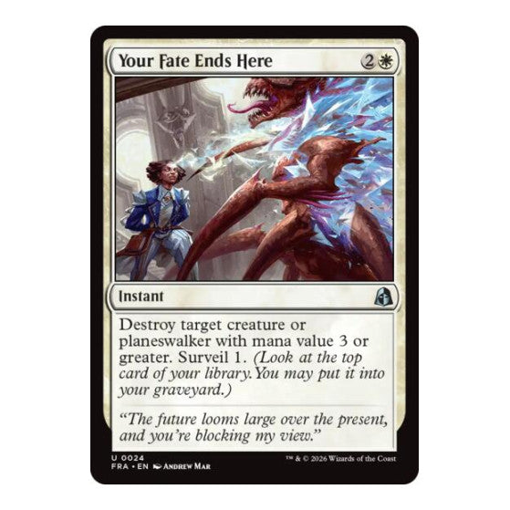 Your Fate Ends Here Reality Fracture (FRA) - (Foil, Near Mint)