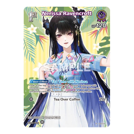 Nerissa Ravencroft SR hBP02 067 Extra Booster: Summer hologram (HEB01) - (Foil, Near Mint)